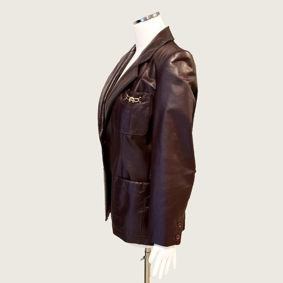 Etienne Aigner Leather Jacket - Picture 4 of 15
